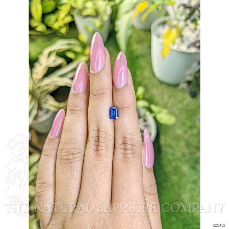 0.94 Ct. Blue Sapphire from Ceylon (Sri Lanka)
