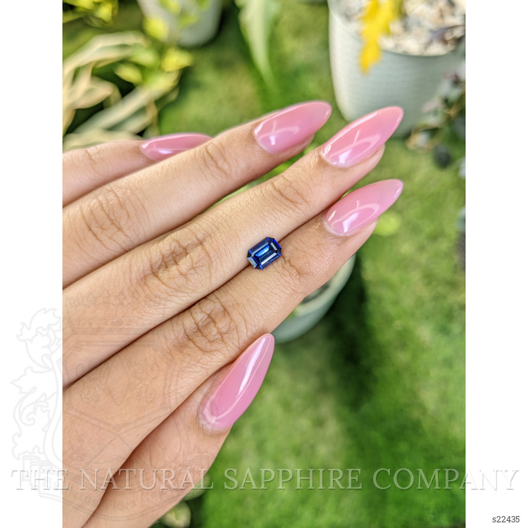 0.97 Ct. Blue Sapphire from Ceylon (Sri Lanka)