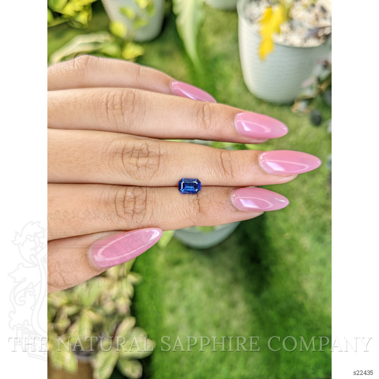 0.97 Ct. Blue Sapphire from Ceylon (Sri Lanka)