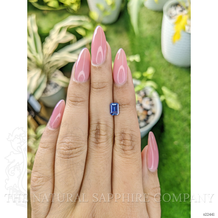 0.97 Ct. Blue Sapphire from Ceylon (Sri Lanka)