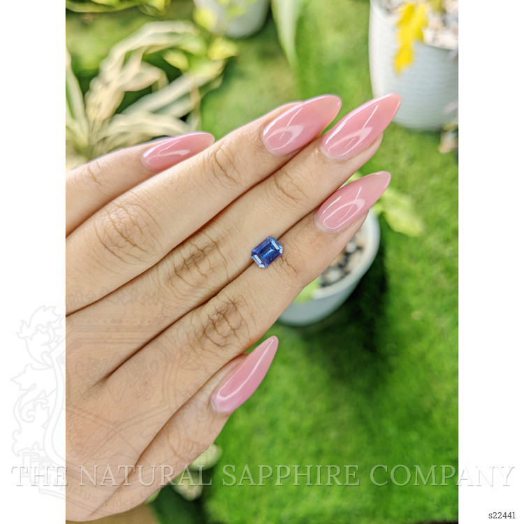 0.97 Ct. Blue Sapphire from Ceylon (Sri Lanka)