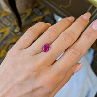 2.71 Ct. Purplish Pink Sapphire from Vietnam Life Style