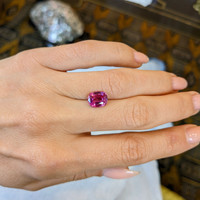 2.71 Ct. Purplish Pink Sapphire from Vietnam Life Style