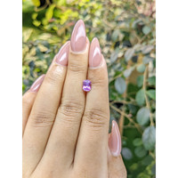 1.17 Ct. Pinkish Purple Sapphire from Ceylon (Sri Lanka) Life Style