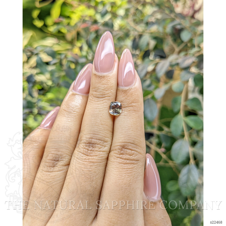1.24 Ct. Greenish Brown Sapphire from Ceylon (Sri Lanka)