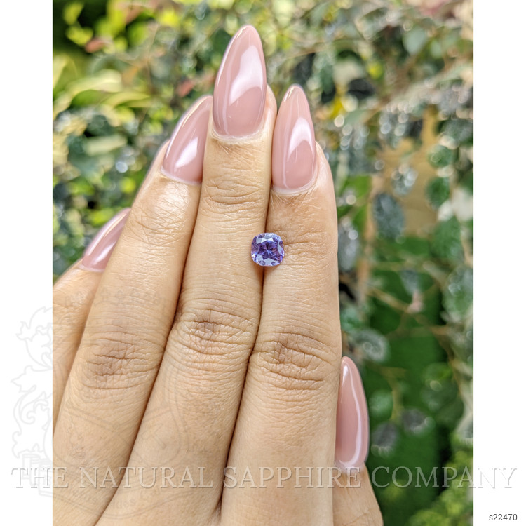 1.12 Ct. Bluish Purple Sapphire from Ceylon (Sri Lanka)
