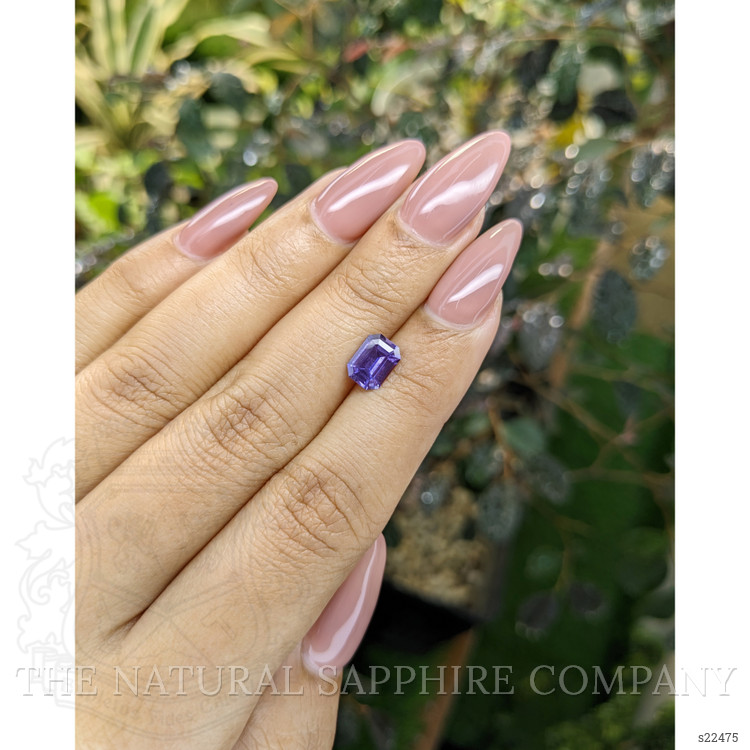 1.29 Ct. Purple Sapphire from Ceylon (Sri Lanka)