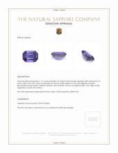 1.21 Ct. Sapphire from Ceylon (Sri Lanka) Appraisal