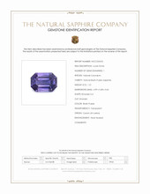 1.21 Ct. Bluish Purple Sapphire from Ceylon (Sri Lanka) Scan Report