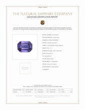 1.21 Ct. Sapphire from Ceylon (Sri Lanka) Scan Report