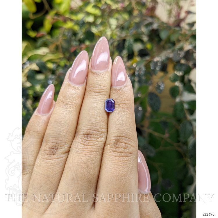 1.21 Ct. Bluish Purple Sapphire from Ceylon (Sri Lanka)