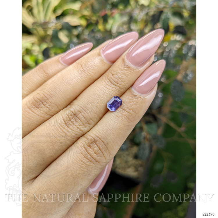 1.21 Ct. Bluish Purple Sapphire from Ceylon (Sri Lanka)