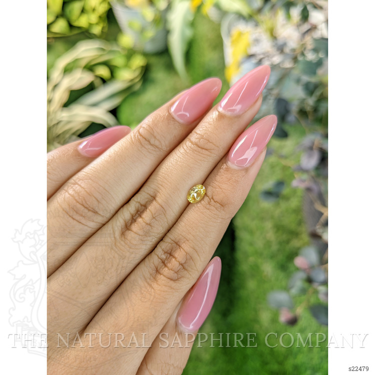 0.59 Ct. Yellow Sapphire from Ceylon (Sri Lanka)