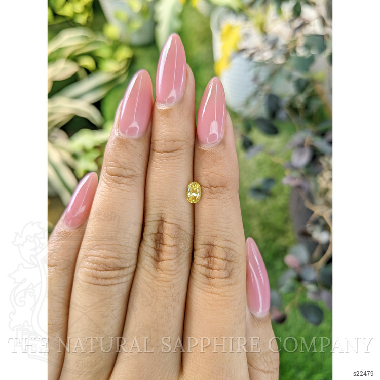 0.59 Ct. Yellow Sapphire from Ceylon (Sri Lanka)