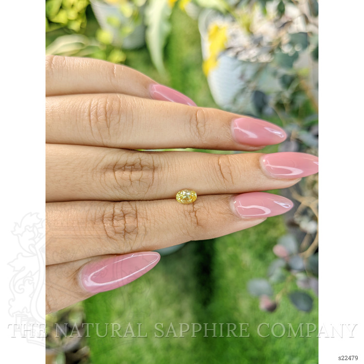 0.59 Ct. Yellow Sapphire from Ceylon (Sri Lanka)