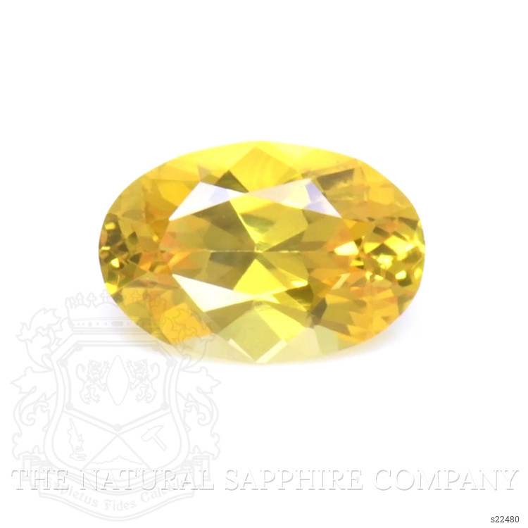 0.68 Ct. Yellow Sapphire from Ceylon (Sri Lanka)