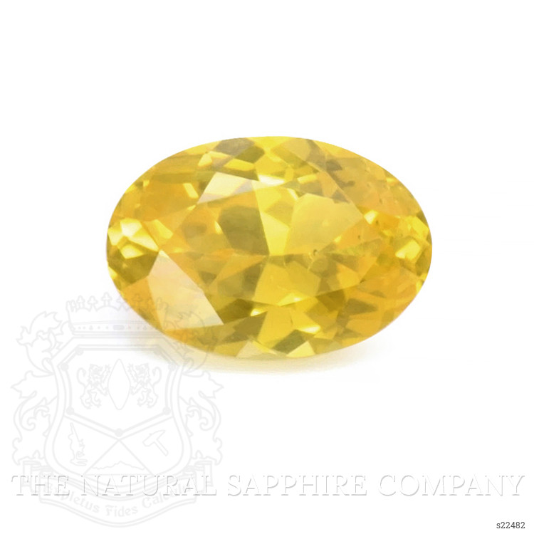 0.78 Ct. Yellow Sapphire from Ceylon (Sri Lanka)