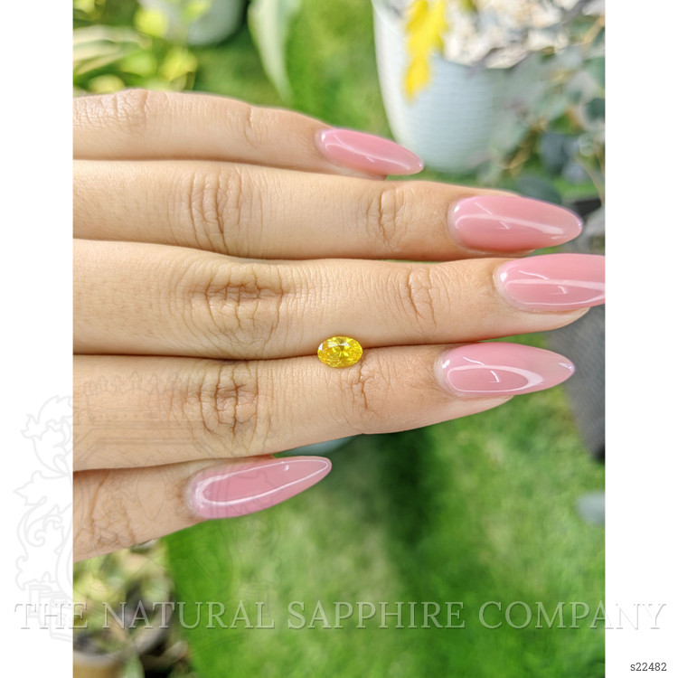 0.78 Ct. Yellow Sapphire from Ceylon (Sri Lanka)