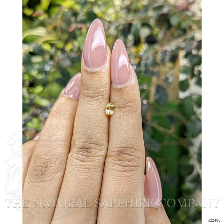 0.39 Ct. Yellow Sapphire from Ceylon (Sri Lanka)