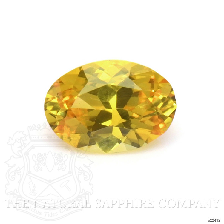 0.50 Ct. Orangish Yellow Sapphire from Ceylon (Sri Lanka)