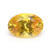 0.54 Ct. Orangish Yellow Sapphire from Ceylon (Sri Lanka) Video