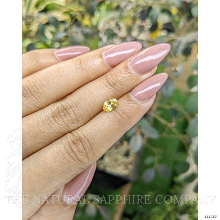 0.83 Ct. Yellow Sapphire from Ceylon (Sri Lanka)