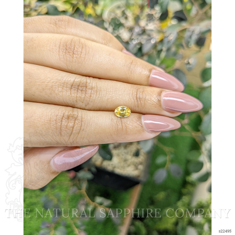 0.83 Ct. Yellow Sapphire from Ceylon (Sri Lanka)