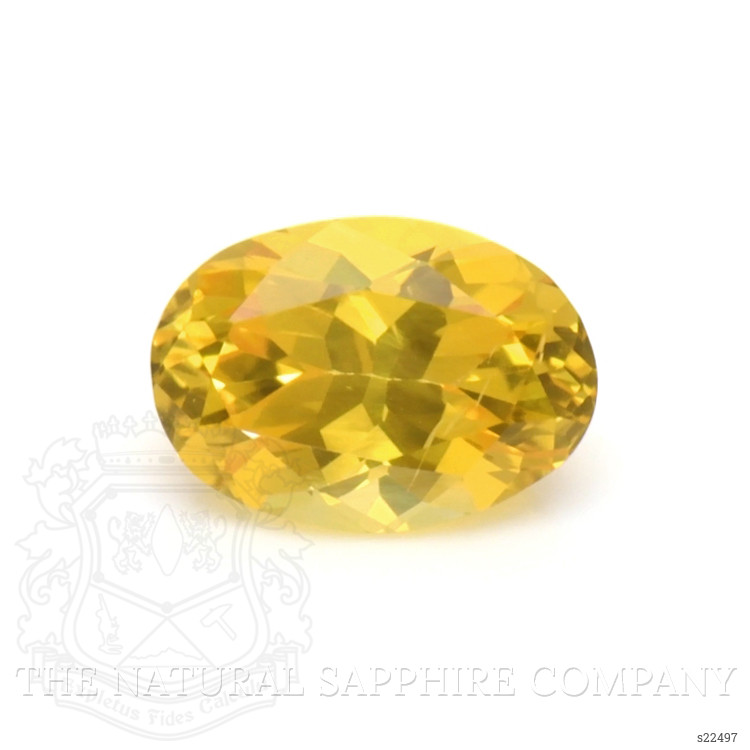 0.75 Ct. Orangish Yellow Sapphire from Ceylon (Sri Lanka)