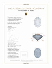 0.92 Ct. Sapphire from Ceylon (Sri Lanka) 3 D Scan Report