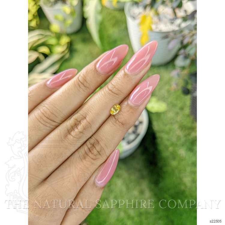 0.55 Ct. Yellow Sapphire from Ceylon (Sri Lanka)