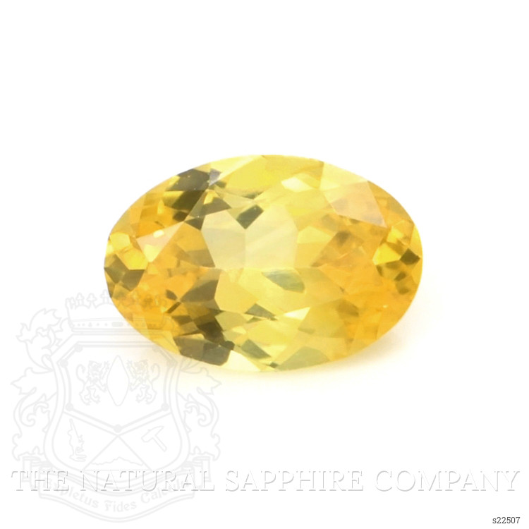0.45 Ct. Orangish Yellow Sapphire from Ceylon (Sri Lanka)