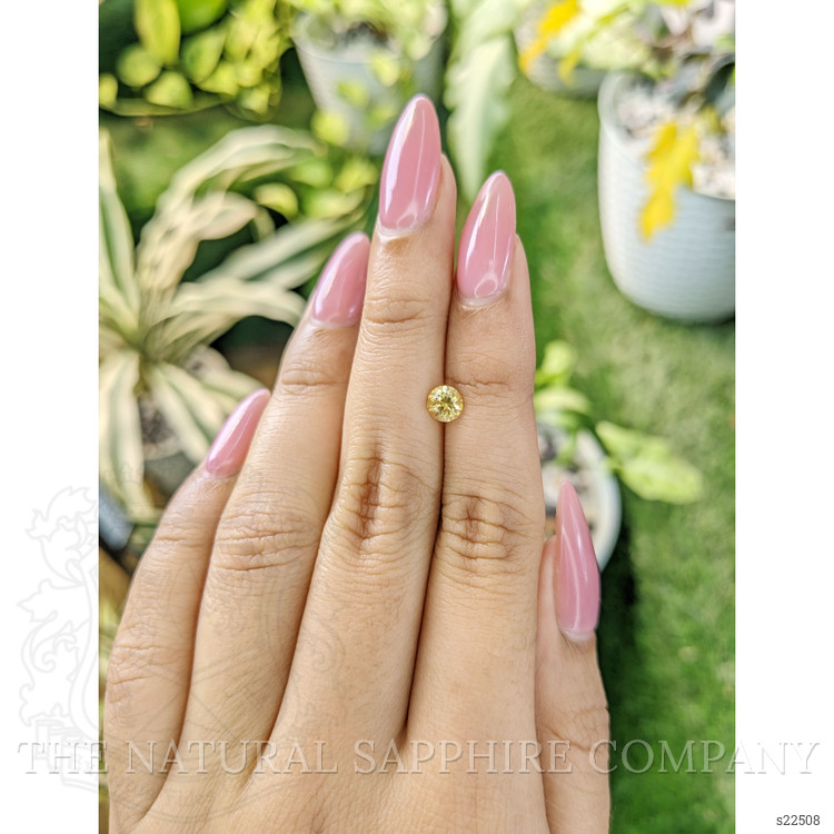 0.68 Ct. Yellow Sapphire from Ceylon (Sri Lanka)