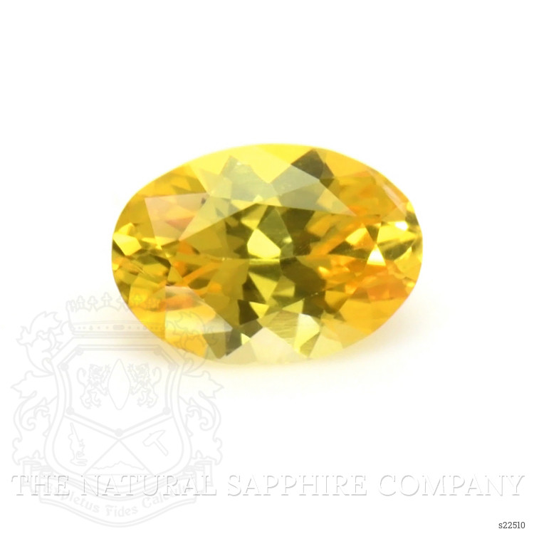 0.60 Ct. Orangish Yellow Sapphire from Ceylon (Sri Lanka)