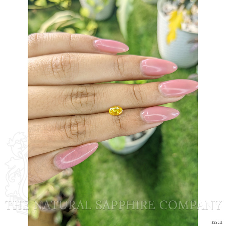 0.70 Ct. Yellow Sapphire from Ceylon (Sri Lanka)