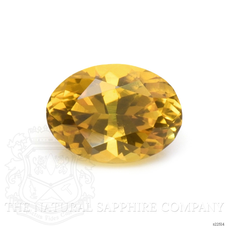 0.75 Ct. Yellowish Orange Sapphire from Ceylon (Sri Lanka)