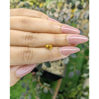 0.75 Ct. Yellowish Orange Sapphire from Ceylon (Sri Lanka) Life Style