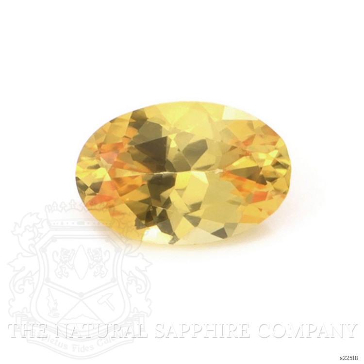 0.45 Ct. Orangish Yellow Sapphire from Ceylon (Sri Lanka)