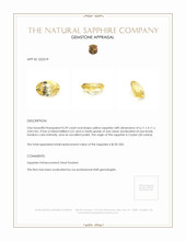 0.59 Ct. Yellow Sapphire from Ceylon (Sri Lanka) Appraisal