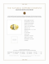 0.59 Ct. Yellow Sapphire from Ceylon (Sri Lanka) Scan Report