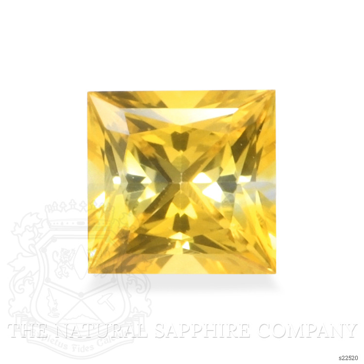 0.52 Ct. Orangish Yellow Sapphire from Ceylon (Sri Lanka)