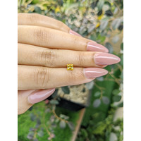 0.52 Ct. Orangish Yellow Sapphire from Ceylon (Sri Lanka) Life Style