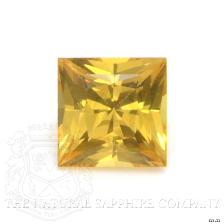 0.54 Ct. Orangish Yellow Sapphire from Ceylon (Sri Lanka)