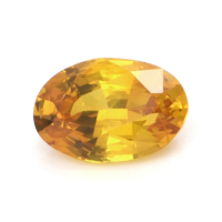 0.57 Ct. Orangish Yellow Sapphire from Ceylon (Sri Lanka) Video