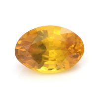 0.58 Ct. Yellowish Orange Sapphire from Ceylon (Sri Lanka) Video