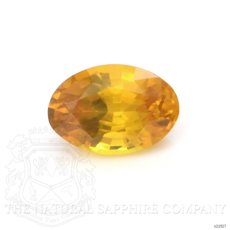 0.58 Ct. Yellowish Orange Sapphire from Ceylon (Sri Lanka)