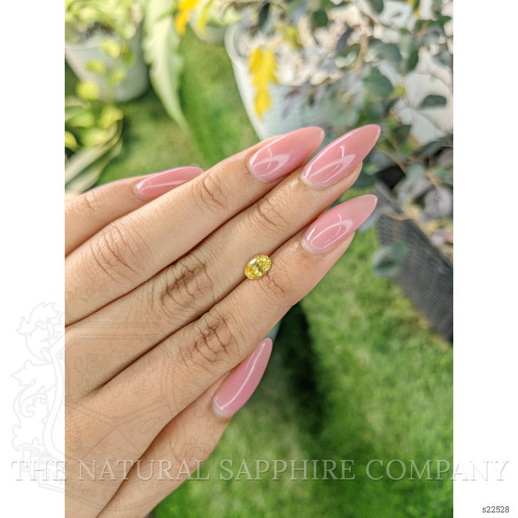 0.93 Ct. Yellow Sapphire from Ceylon (Sri Lanka)