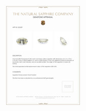 0.48 Ct. Yellow Sapphire from Ceylon (Sri Lanka) Appraisal