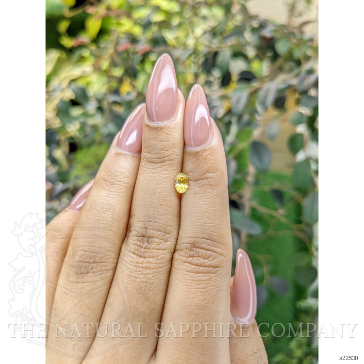 0.55 Ct. Yellow Sapphire from Ceylon (Sri Lanka)