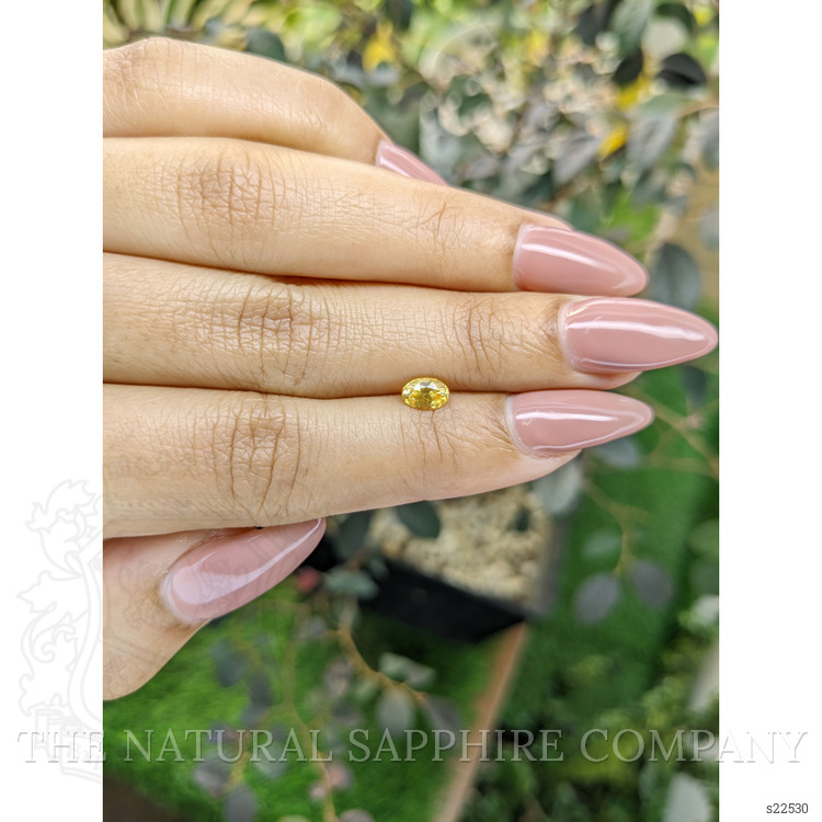0.55 Ct. Yellow Sapphire from Ceylon (Sri Lanka)