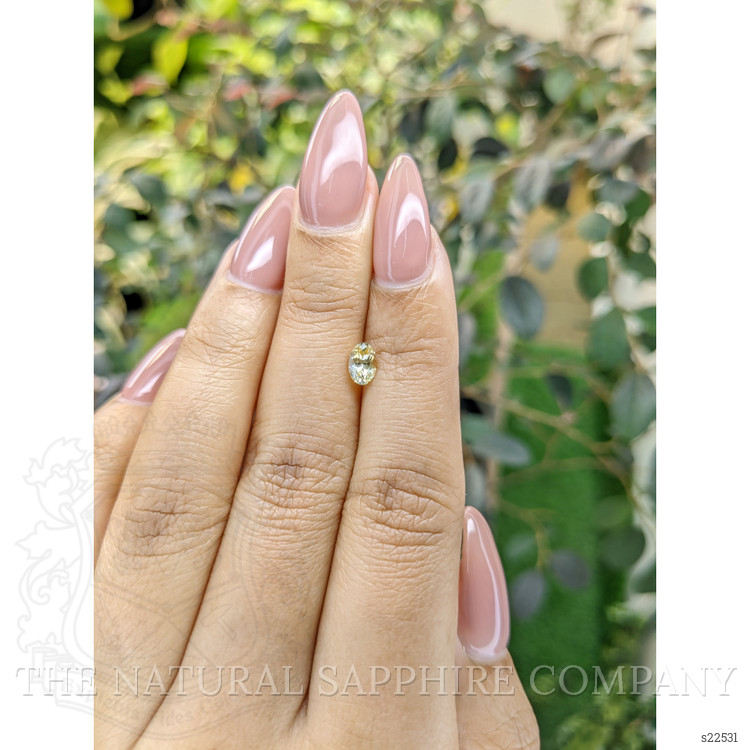 0.56 Ct. Yellow Sapphire from Ceylon (Sri Lanka)